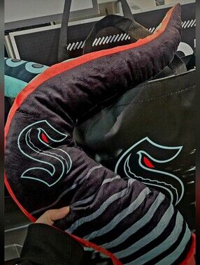 Seattle Kraken Tentacle Fan Finger Pillow - Glow In The Dark Third Jersey Style